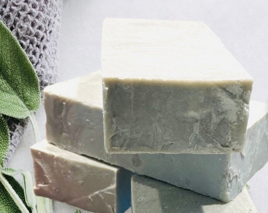 White Sage Lavender Rosemary Soap + Goats Milk