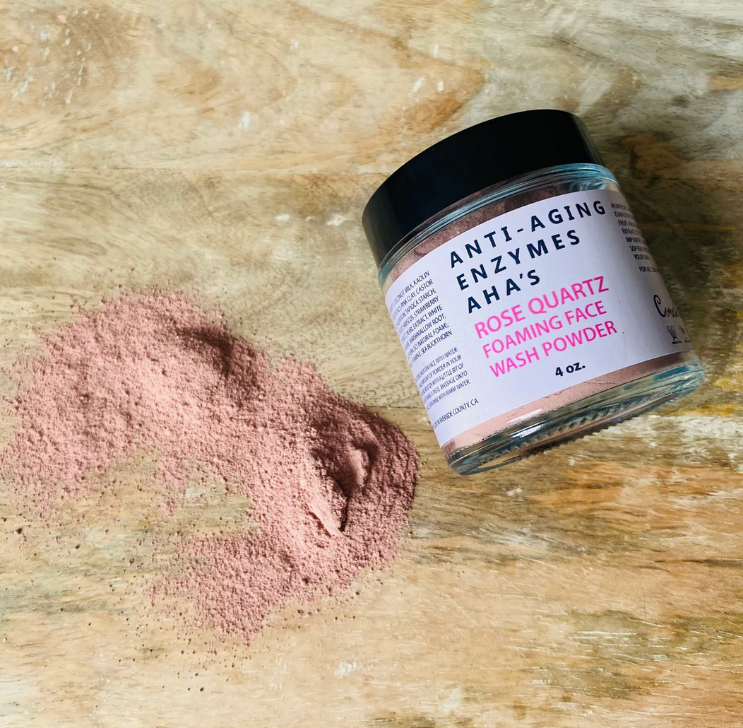 Rose Quartz Face Wash Powder + Collagen +Moisturize Ayurvedic