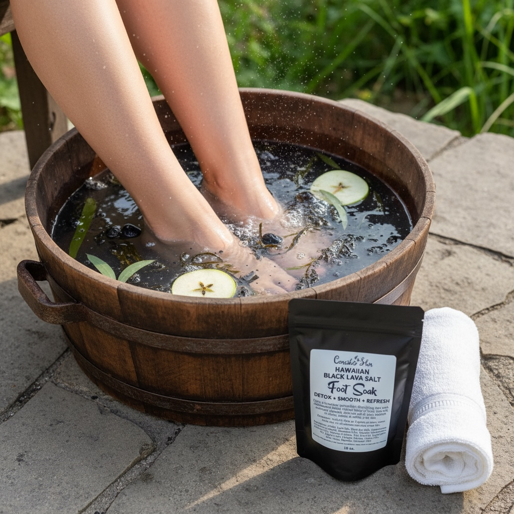 Foot Soak Hawaiian Black Lava Salt +Magnesium