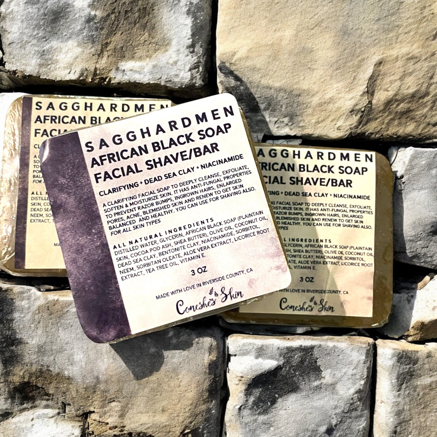 SAGGHARDMEN Facial Shave Soap Bar