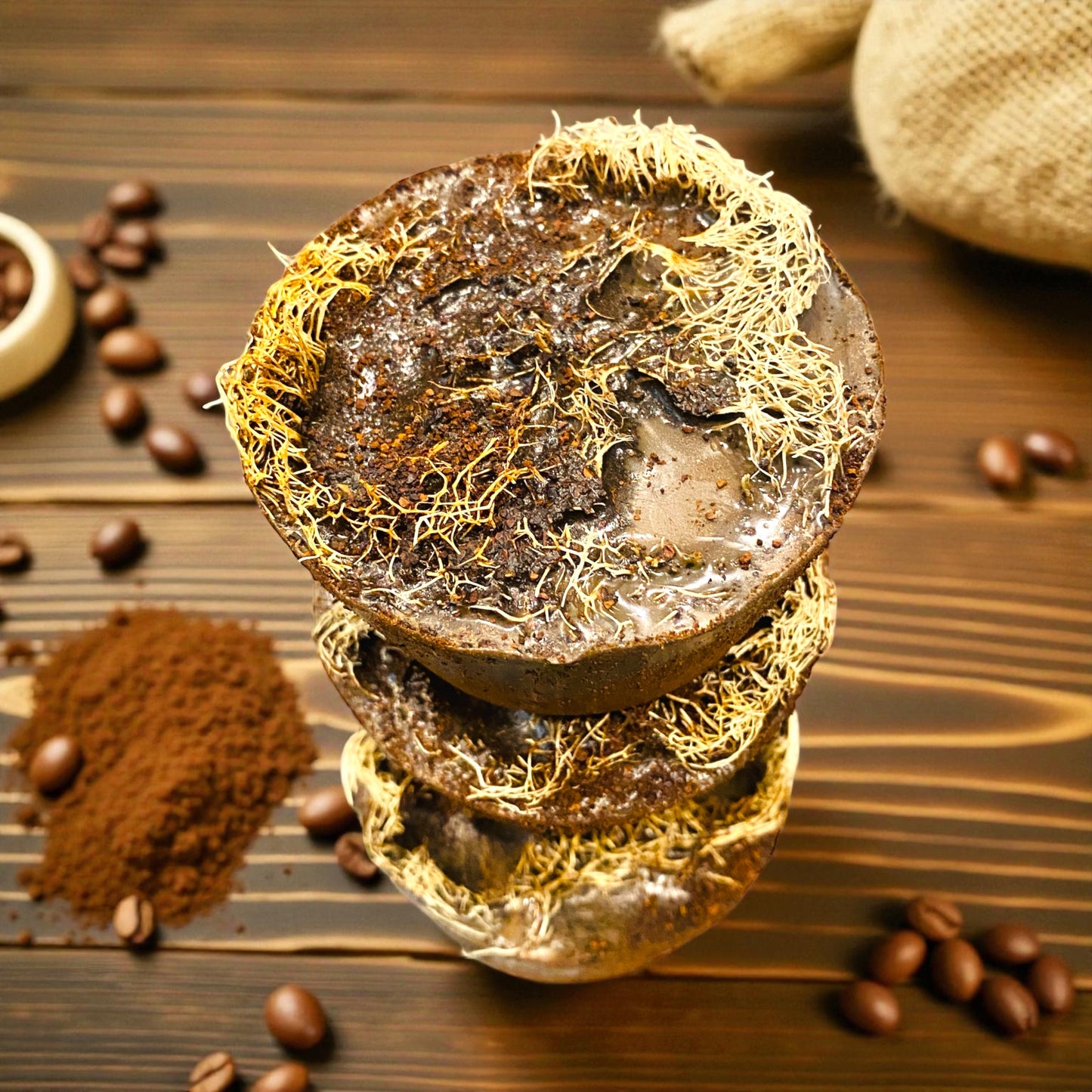 The Coffee Bar Loofah Spa Soap