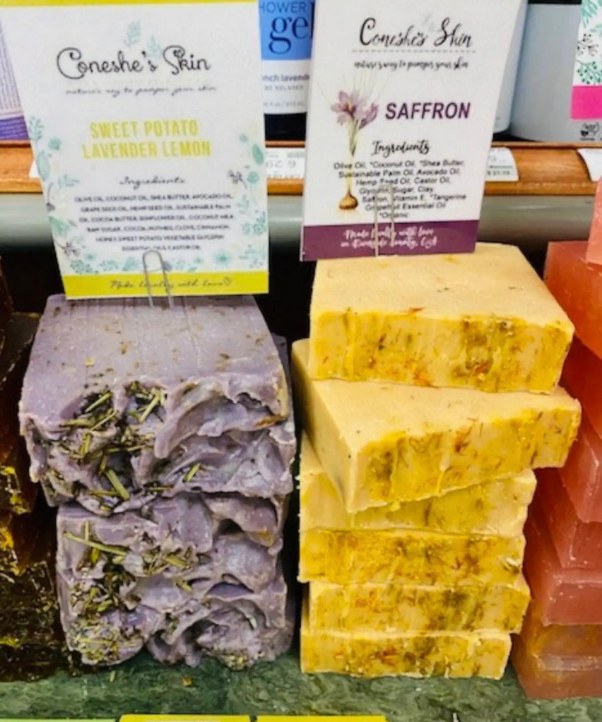 Saffron Goats Milk Soap + Ayurvedic + Botanical Infused