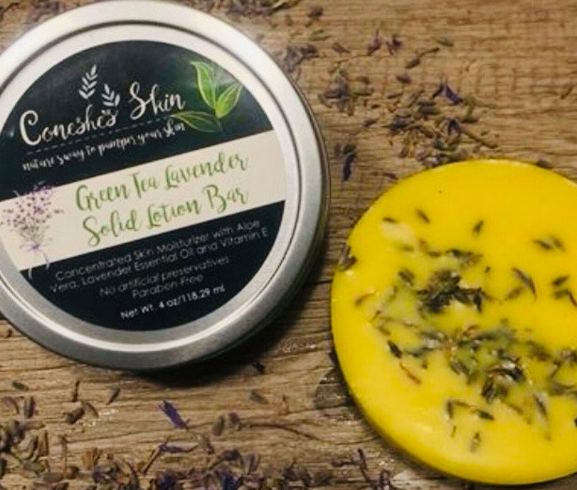 Green Tea Lavender Lotion Bar