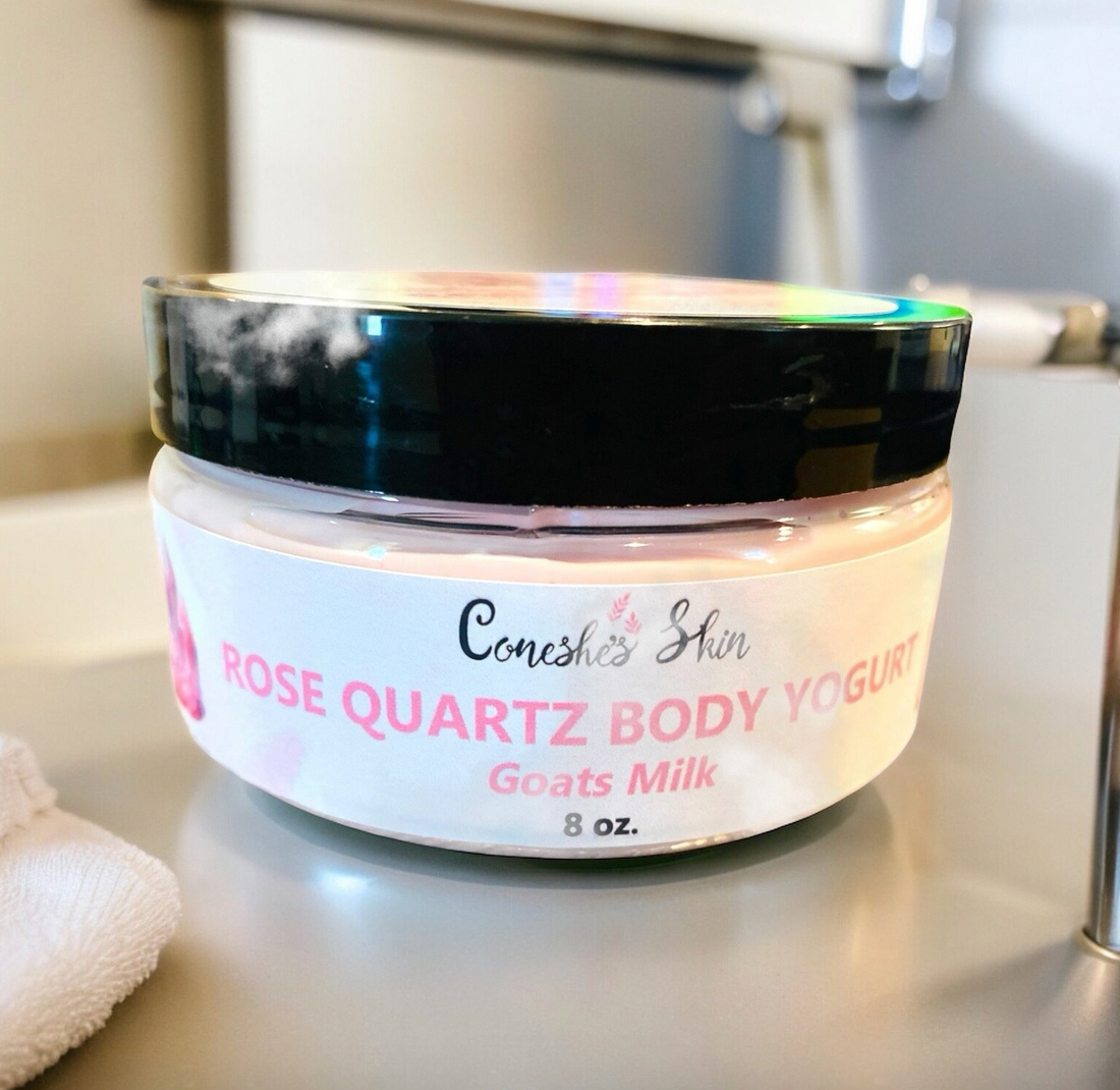 Premium Rose Quartz Goats Milk Body Yogurt Highly Concentrated